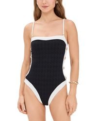 L'Agence - Tory Colorblock Chic Bandeau One Piece - Lyst