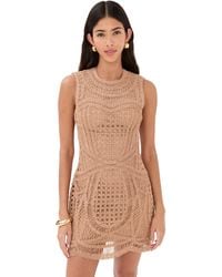 Jonathan Simkhai - Coen Crewneck Mini Dress - Lyst
