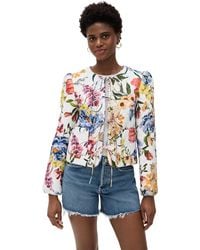 FARM Rio - Greek Garden Quilted Jacket - Lyst