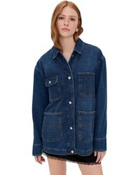 Reformation - Emery Denim Chore Barn Jacket - Lyst