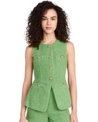 Endless Rose - Tweed Buttoned Long Split Top - Lyst