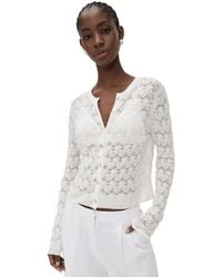 Vince - Lace Stitch Cardigan - Lyst