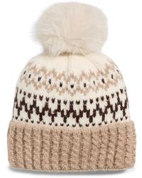 Hat Attack - Fair Isle Knit Beanie - Lyst