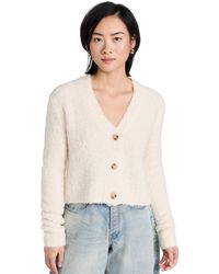 ATM - Atm Anthony Thoma Melillo Wool Blend Boucle Cropped Cardigan - Lyst
