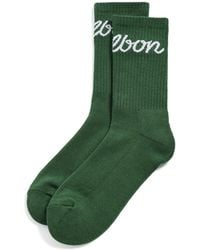 Malbon - Bon Script Crew Socks - Lyst