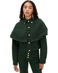 Ulla Johnson - The Agata Denim Cape Jacket - Lyst