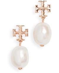Tory Burch - Moondance Pearl Drop Earrings - Lyst