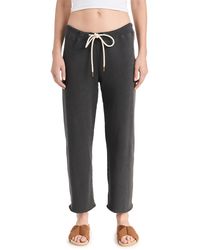 The Great - The Wide Leg Cropped Sweatpants - Lyst