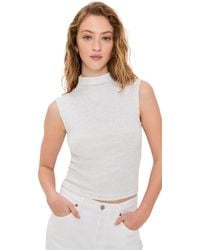 PERFECTWHITETEE - Elyse Sweater Rib Tank - Lyst