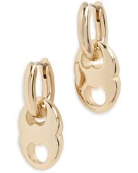 Tory Burch - Small Gemini Link Hoop Earrings - Lyst
