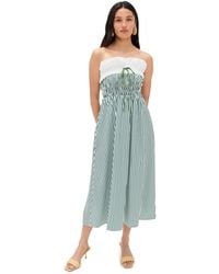 Bailey Rose - Striped Midi Dress - Lyst
