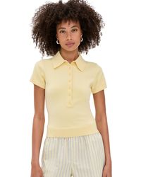 Reformation - Bentley Cotton Polo Sweater - Lyst