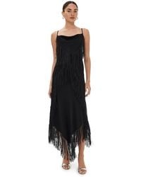 Rabanne - Long Dress With Fringe - Lyst