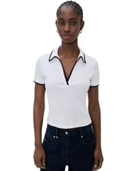 Veronica Beard - Kearney Tee With Contrast Piping - Lyst