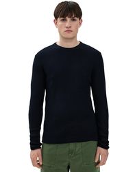 Billy Reid - Mini Waffle Crew Sweater - Lyst