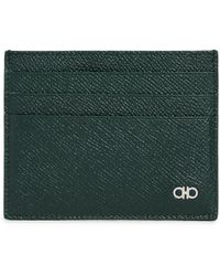 Ferragamo - Gancini Grained Leather Cardholder - Lyst