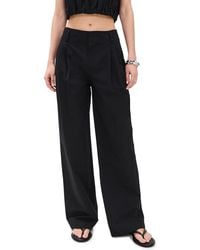 Vince - High Rise Pleated Wide Leg Trousers - Lyst