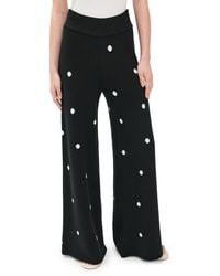 Splendid - X Cellajaneblog Polka Dot Sweater Pants - Lyst