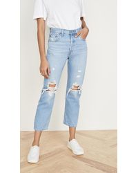 Levi's 501® Crop Jeans - Blue