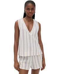 Faherty - Dune Cotton Gauze Popover Top - Lyst