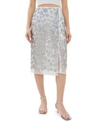 Cecilie Bahnsen - Ume Floral Sequins Ariana Skirt - Lyst