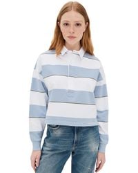 AMO - Crop Annie Rugby Top - Lyst