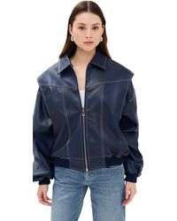 Lioness - Vista Faux Leather Bomber Jacket - Lyst