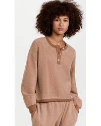 The Great The Sherpa Sleep Henley - Brown