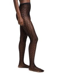 Stems - Chevron Fishnet Tights - Lyst
