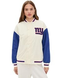 Terez - Ny Giants Colorblock Bomber Jacket - Lyst
