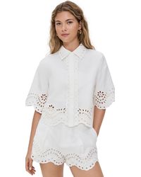 Endless Rose - Embroidered Shirt And Strapless Top Set - Lyst