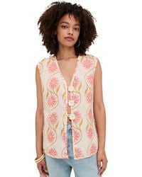 Vrg Grl - Lorena Linen Vest - Lyst