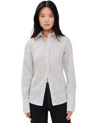 GOOD AMERICAN - Poplin Tie Back Shirt - Lyst