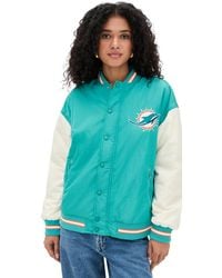 Terez - Dolphins Colorblock Bomber Jacket - Lyst