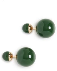 Shashi - Verde Double Ball Earrings - Lyst