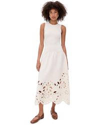 Ulla Johnson - Rosaline Sleeveless Drop Waist Knit Midi Dress - Lyst