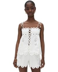 FARM Rio - Flowers Richelieu Sleeveless Blouse - Lyst