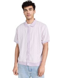 Obey - Testament Button Up Knit Polo - Lyst
