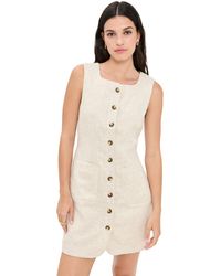 Posse - Emma Button Down Mini Dress - Lyst