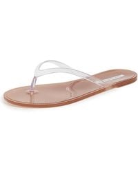 Black Suede Studio - Crystal Jelly Flip Flops - Lyst