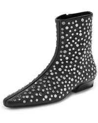 STAUD - Wally Flat Ankle Boots - Lyst