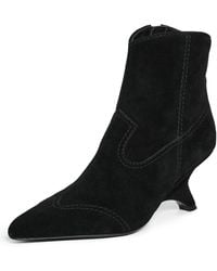 Jonathan Simkhai - Shadow Suede Western Ankle Boots - Lyst