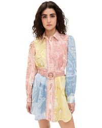 Hemant & Nandita - Short Dress With Buckle Belt - Lyst