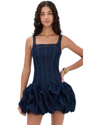 knee length dresses for ladies Elena Denim Mini Skirt | Mid Wash Blue