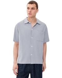 FRAME - Textured Button Down Shirt - Lyst