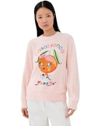CASABLANCA - Character Intarsia Crew Pullover - Lyst