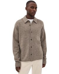 FRAME - Long Sleeve Button Up Shirt Sweater - Lyst