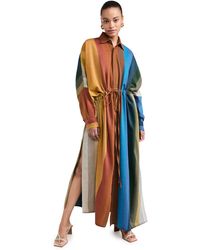 Marrakshi Life - Drawstring Oversized Shirt Dress - Lyst