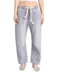 Free People - Moxie Low Slung Pull On Jeans - Lyst