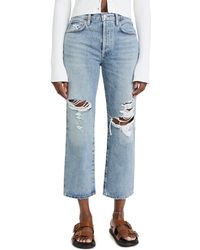 Citizens of Humanity - Emery Crop Relaxed Straight Jeans - Lyst